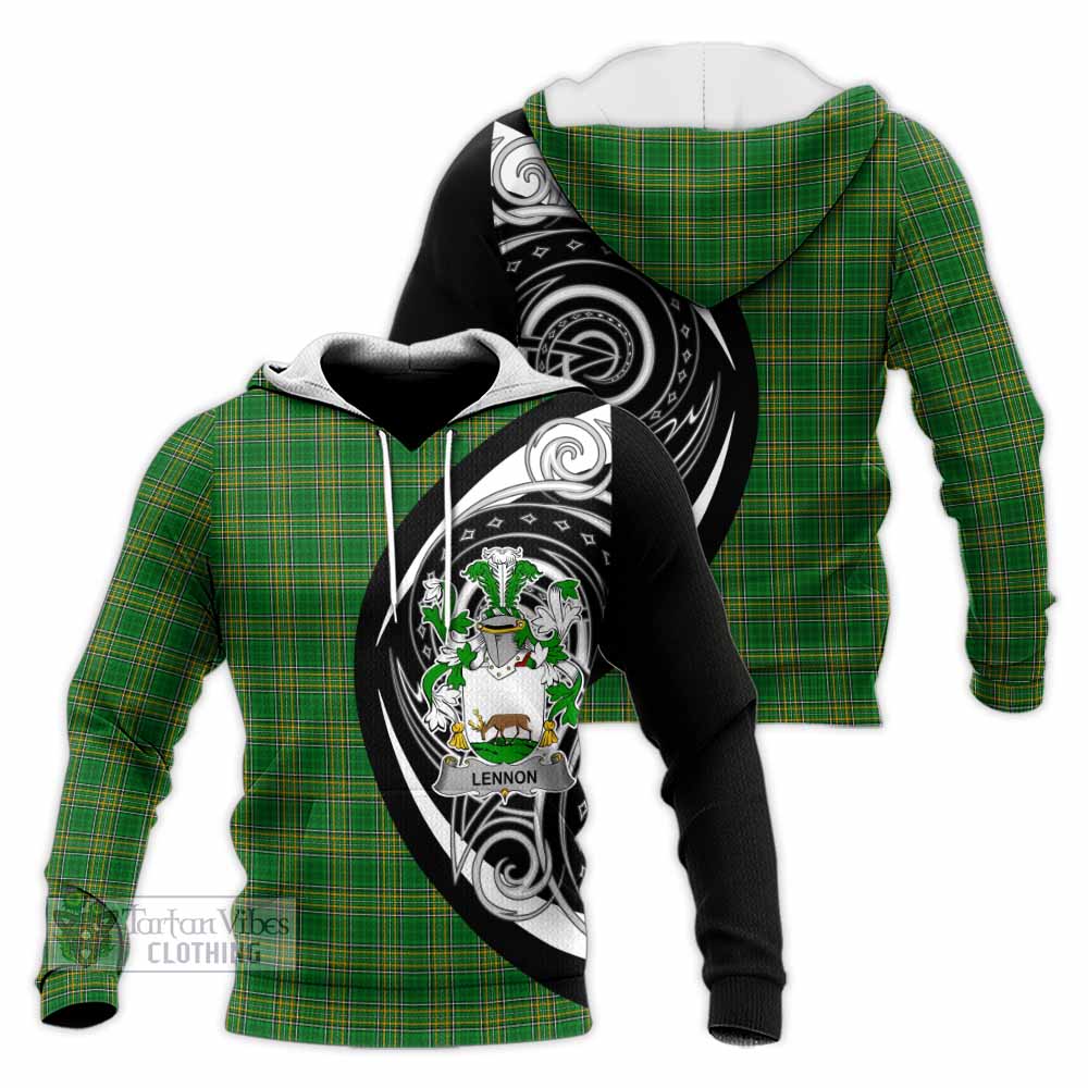 Lennon Irish Clan Knitted Hoodie Celtic Circle Style - Tartan Vibes Clothing