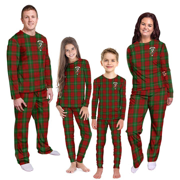 Lennox Tartan Pajamas Family Set with Family Crest