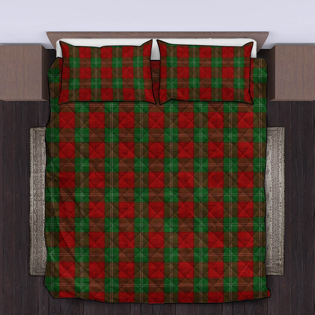 Lennox Tartan Quilt Bed Set King - Tartan Vibes Clothing