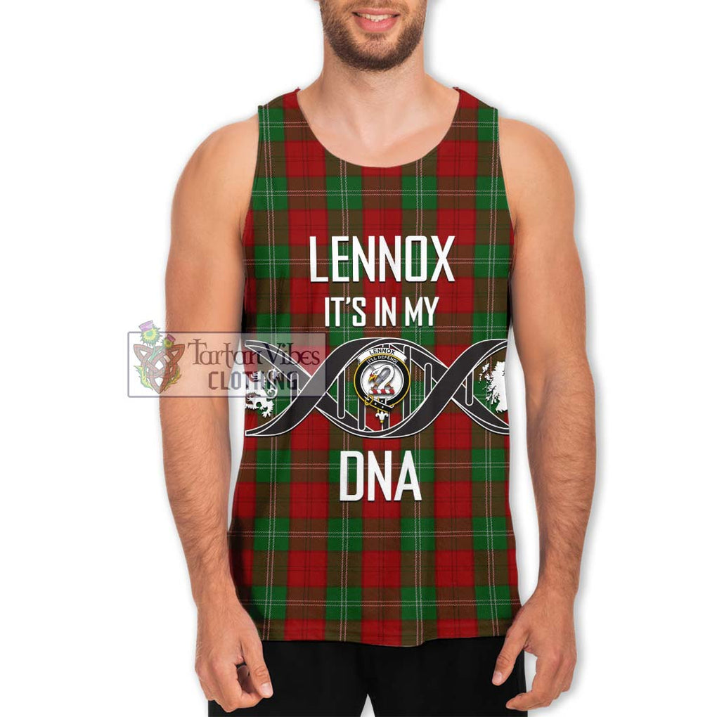 Lennox Tartan Men's Tank Top with Family Crest DNA In Me Style Men - Tartanvibesclothing Shop