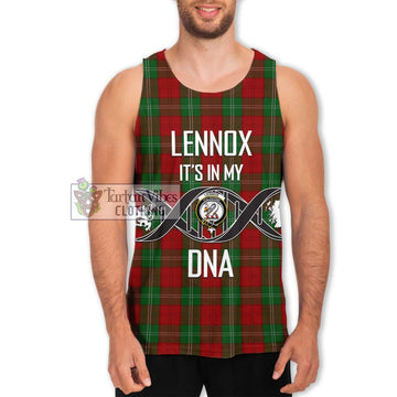 Lennox Tartan Men's Tank Top with Family Crest DNA In Me Style