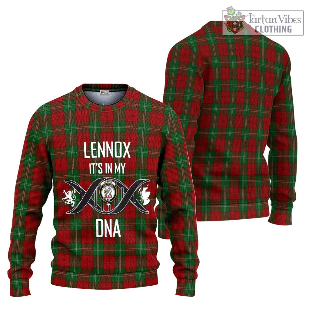 Lennox Tartan Knitted Sweater with Family Crest DNA In Me Style Unisex - Tartanvibesclothing Shop