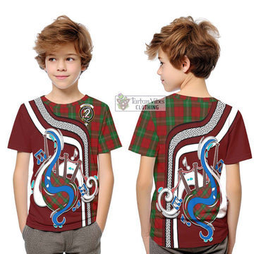 Lennox Tartan Kid T-Shirt with Epic Bagpipe Style