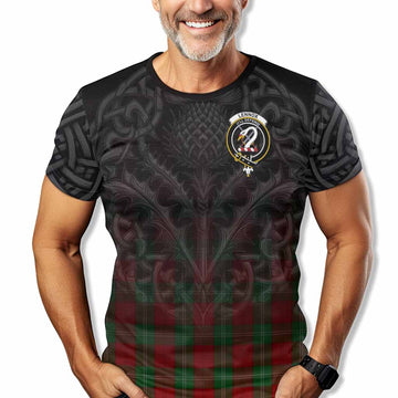 Lennox Tartan T-Shirt with Family Crest Celtic Thistle Vibes