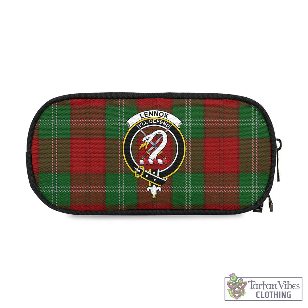 Tartan Vibes Clothing Lennox Tartan Pen and Pencil Case with Family Crest