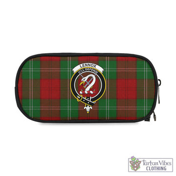 Lennox Tartan Pen and Pencil Case with Family Crest