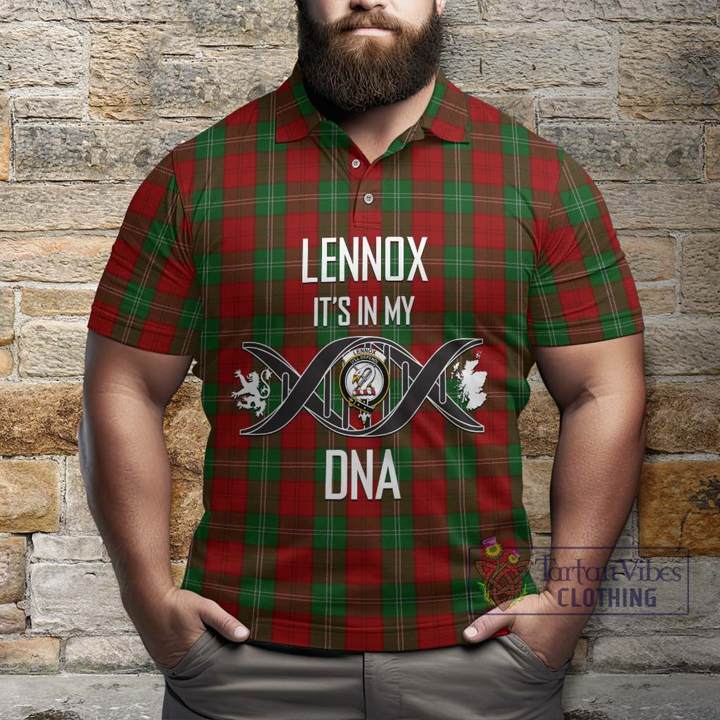 Lennox Tartan Polo Shirt with Family Crest DNA In Me Style Kid - Tartanvibesclothing Shop