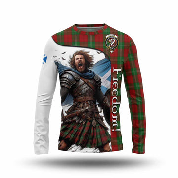 Lennox Crest Tartan Long Sleeve T-Shirt Inspired by the Freedom of Scottish Warrior