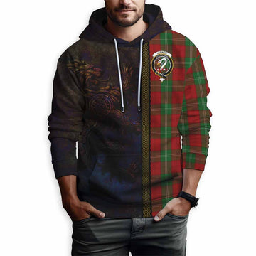 Lennox Tartan Family Crest Hoodie Alba Gu Brath Be Brave Lion Ancient Style Pullover Hoodie - Tartan Vibes Clothing