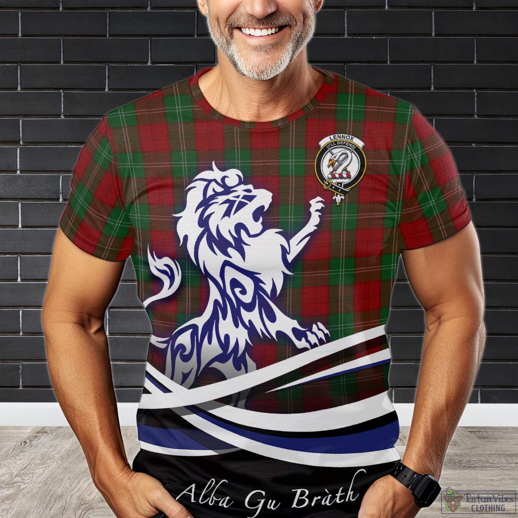 lennox-tartan-t-shirt-with-alba-gu-brath-regal-lion-emblem