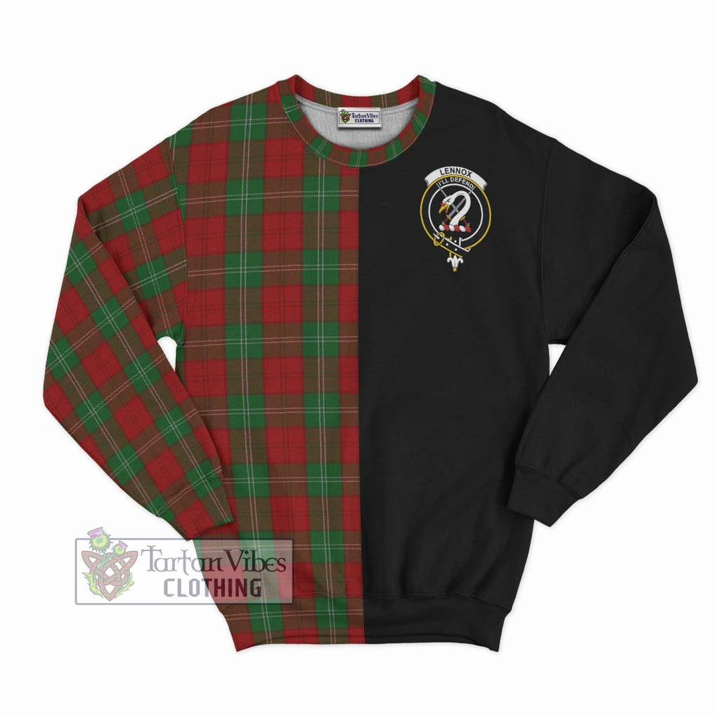 Lennox Tartan Sweatshirt with Family Crest and Half Of Me Style - Tartanvibesclothing Shop