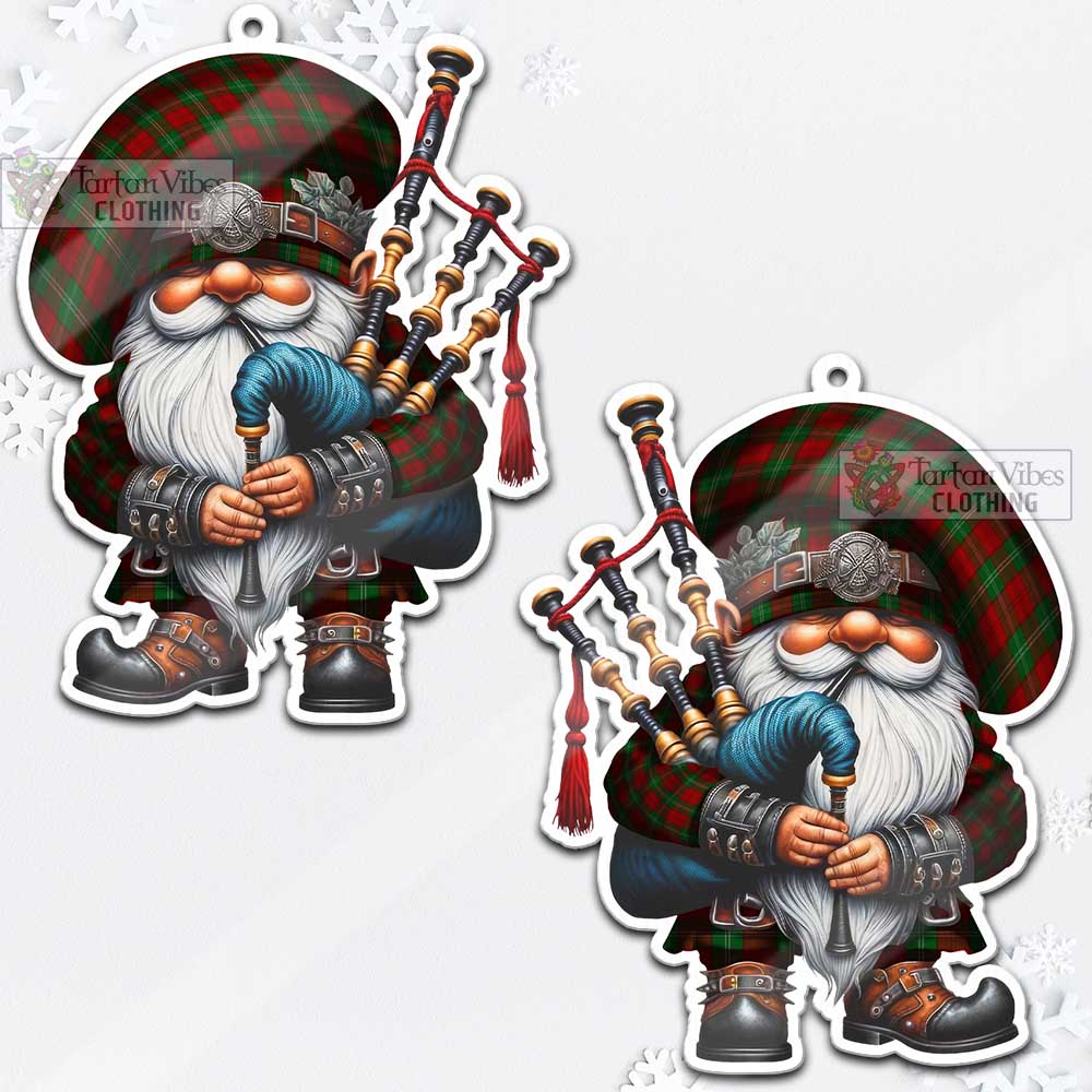 Tartan Vibes Clothing Lennox Tartan Badpiper Gnome Christmas Ornament