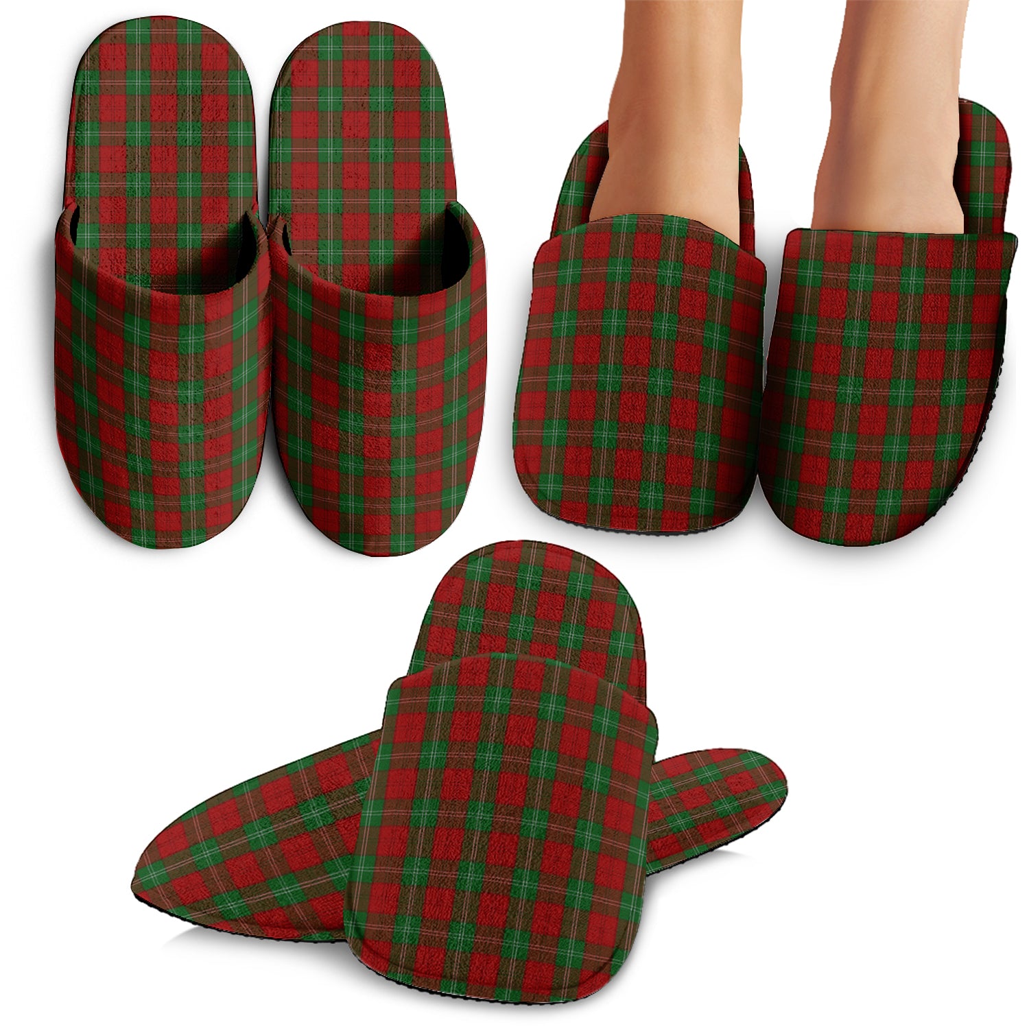 Lennox Tartan Home Slippers - Tartanvibesclothing