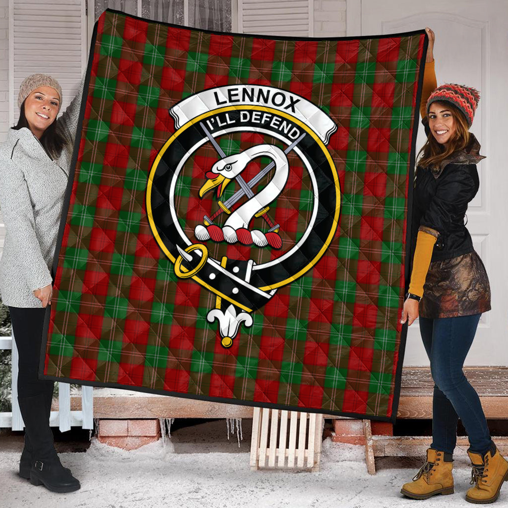 lennox-tartan-quilt-with-family-crest