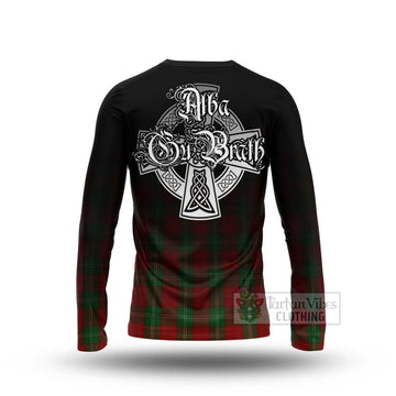 Lennox Tartan Long Sleeve T-Shirt Featuring Alba Gu Brath Family Crest Celtic Inspired