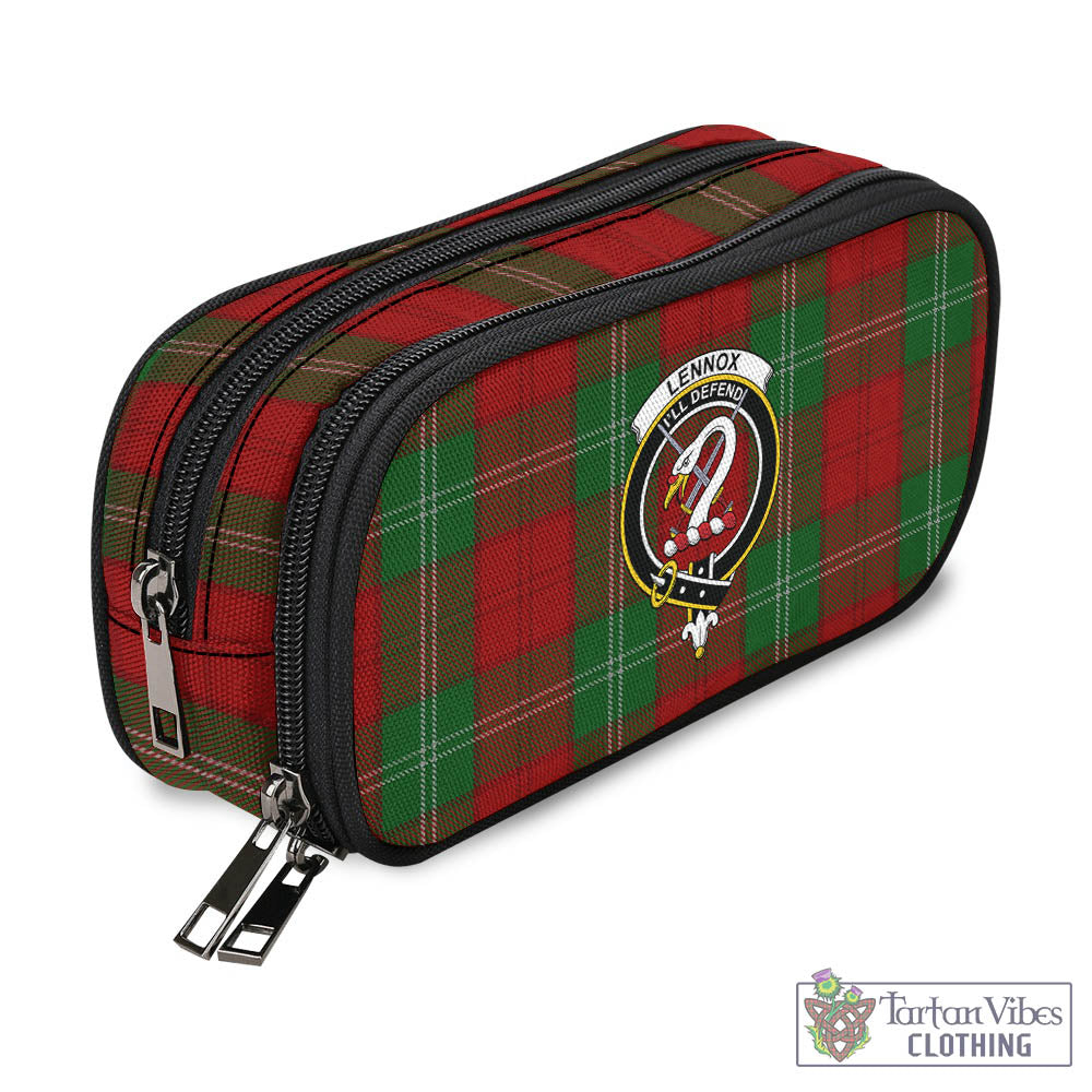 Tartan Vibes Clothing Lennox Tartan Pen and Pencil Case with Family Crest