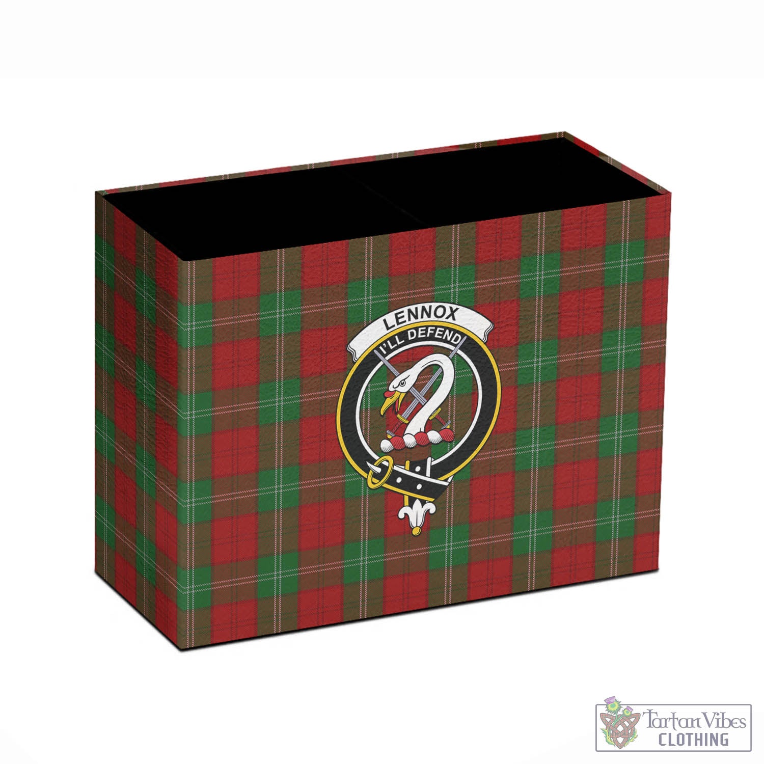 Tartan Vibes Clothing Lennox Tartan Pen Holder with Family Crest