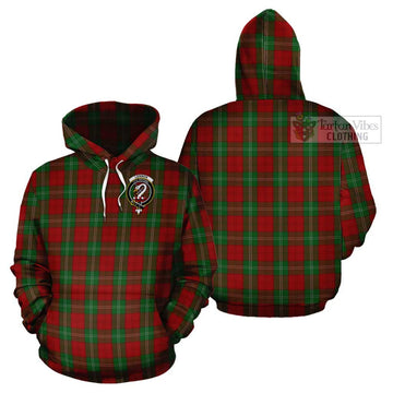 Lennox Tartan Cotton Hoodie with Family Crest