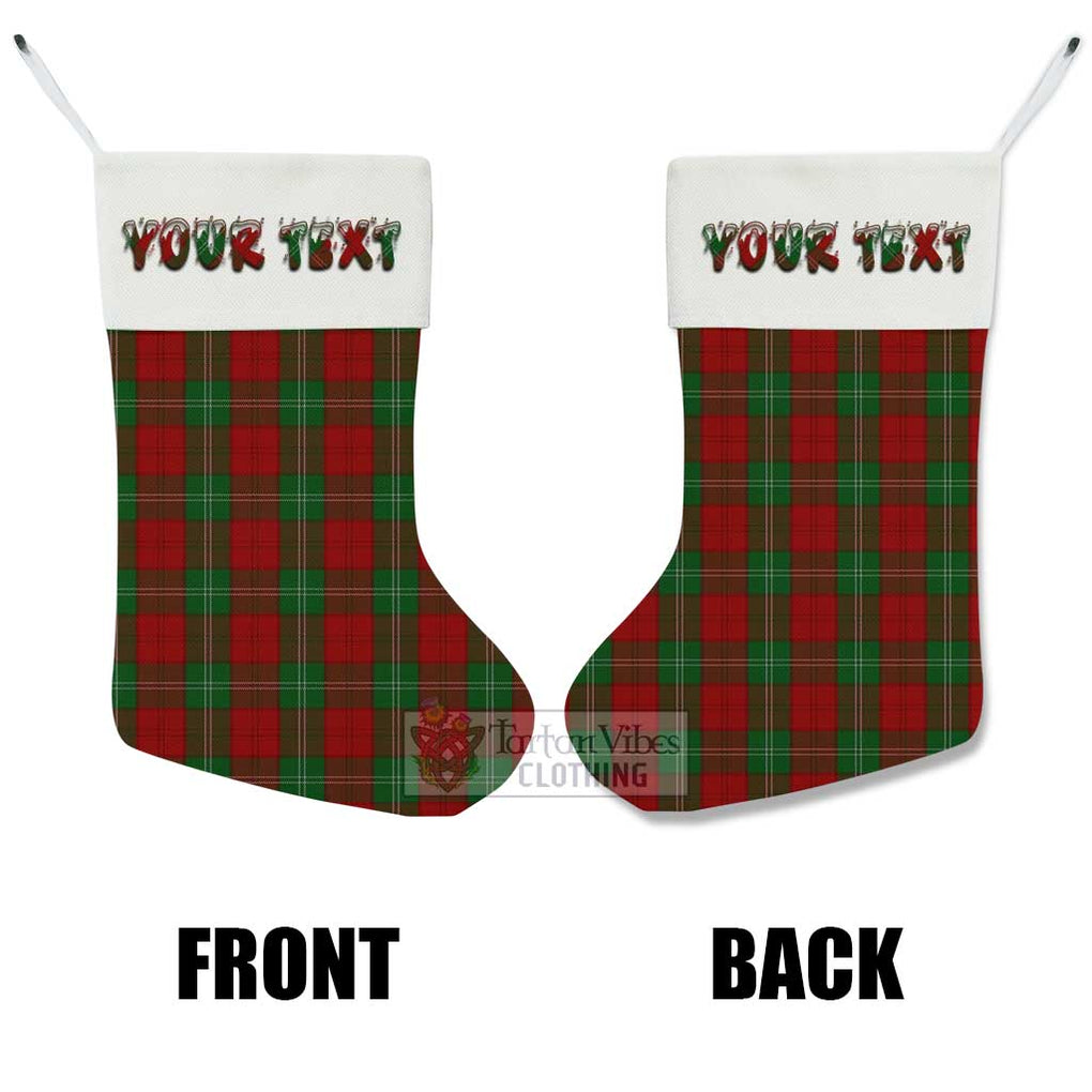 Tartan Vibes Clothing Lennox Tartan Christmas Stocking with Personalized Text