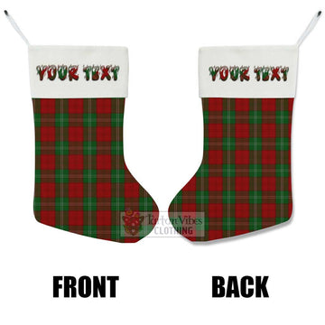 Lennox Tartan Christmas Stocking with Personalized Text