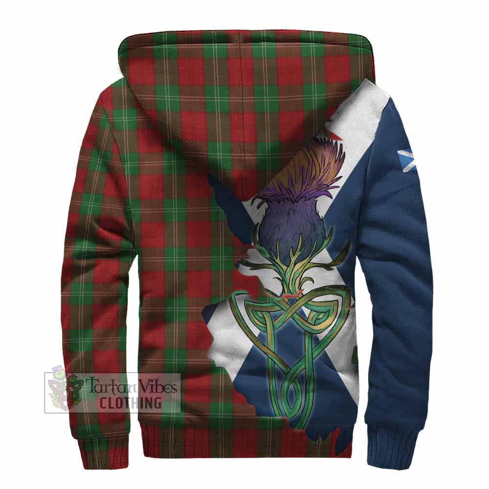 Lennox Tartan Family Crest Sherpa Hoodie Scottish Thistle Celtic Inspired - Tartan Vibes Clothing