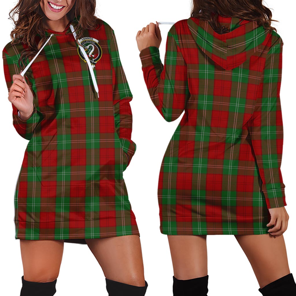 Lennox Tartan Hoodie Dress with Family Crest - Tartan Vibes Clothing