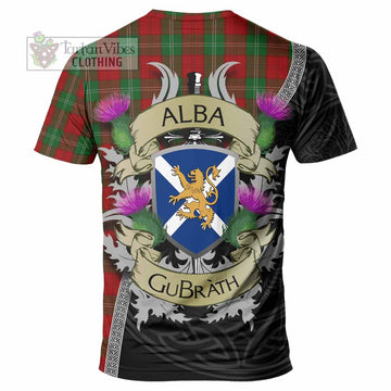 Lennox Tartan Family Crest T-Shirt Lion Rampant Royal Thistle Shield Celtic Inspired - Tartan Vibes Clothing