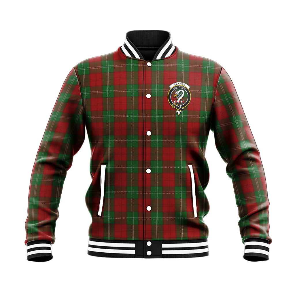 Lennox Tartan Baseball Jacket with Family Crest - Tartan Vibes Clothing