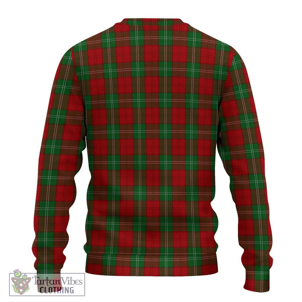 Lennox Tartan Knitted Sweater with Family Crest DNA In Me Style - Tartanvibesclothing Shop