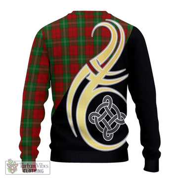 Lennox Tartan Ugly Sweater with Family Crest and Celtic Symbol Style