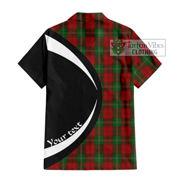 Lennox Tartan Short Sleeve Button Up with Family Crest Circle Style