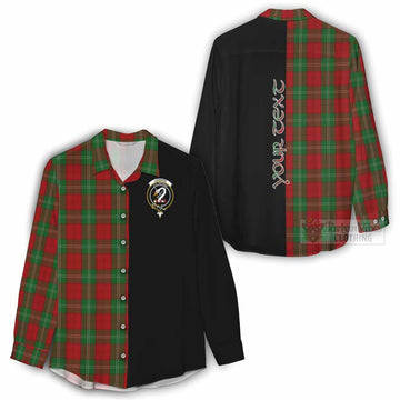 Lennox Tartan Women's Casual Shirt with Family Crest and Half Of Me Style