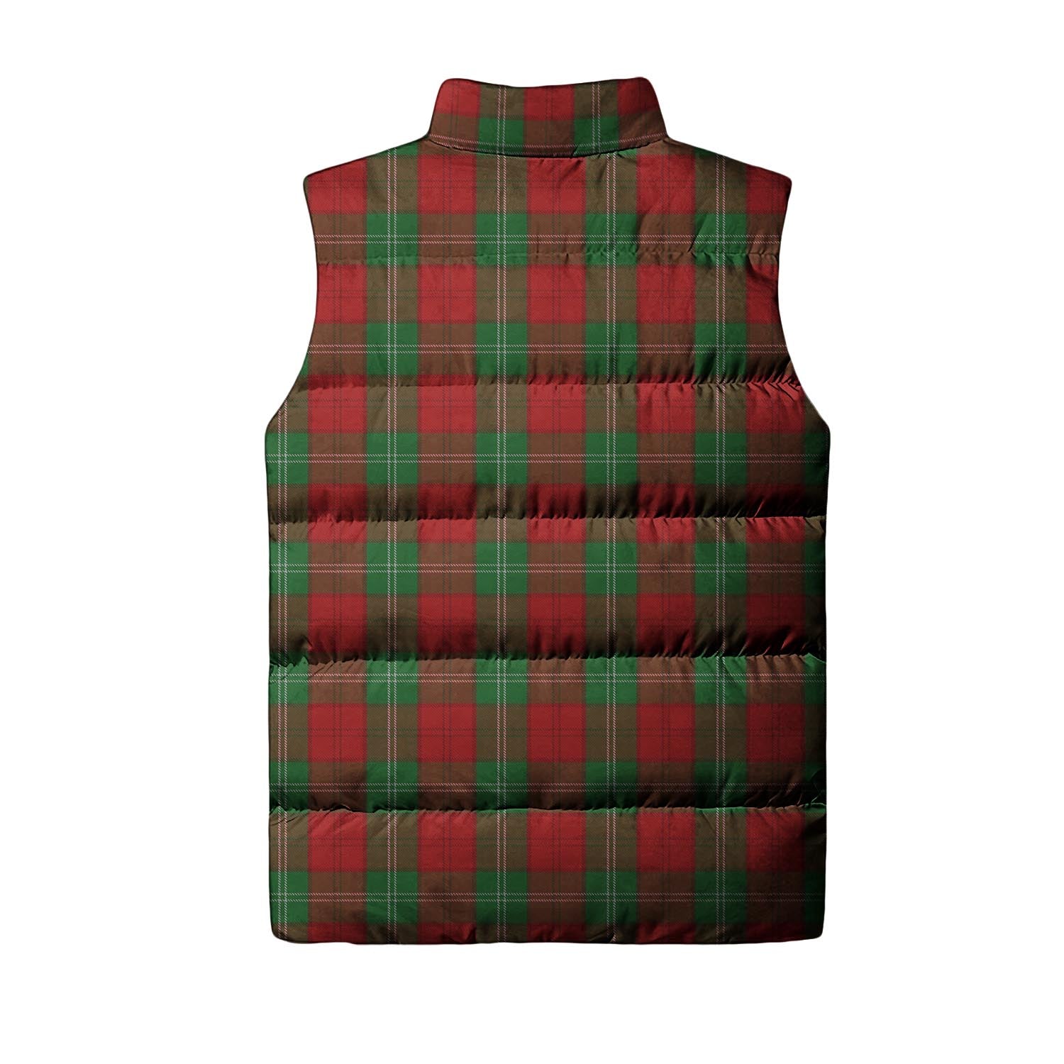 Lennox Tartan Sleeveless Puffer Jacket with Family Crest - Tartanvibesclothing