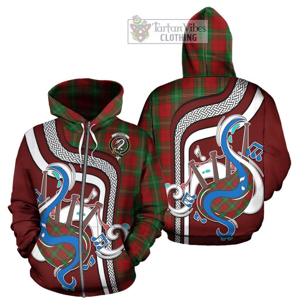 Lennox Tartan Hoodie with Epic Bagpipe Style - Tartanvibesclothing Shop