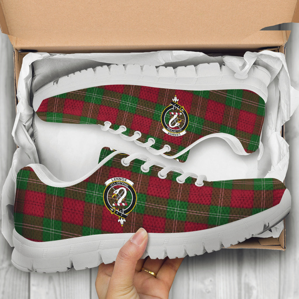 Lennox Tartan Sneakers with Family Crest - Tartan Vibes Clothing