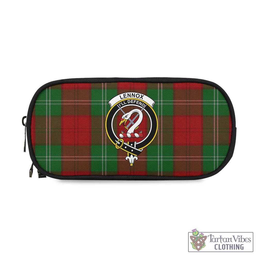 Tartan Vibes Clothing Lennox Tartan Pen and Pencil Case with Family Crest