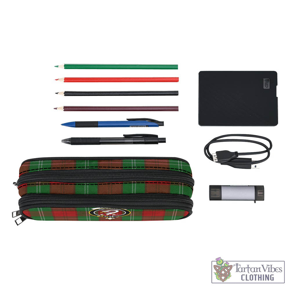 Tartan Vibes Clothing Lennox Tartan Pen and Pencil Case with Family Crest