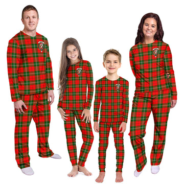 Lennox Modern Tartan Pajamas Family Set with Family Crest