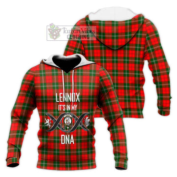 Lennox Modern Tartan Knitted Hoodie with Family Crest DNA In Me Style