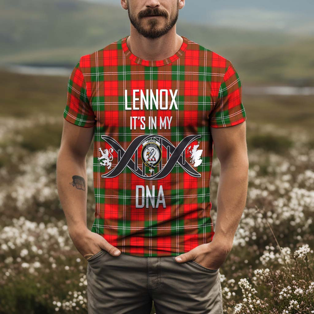 Lennox Modern Tartan T-Shirt with Family Crest DNA In Me Style Kid's Shirt - Tartan Vibes Clothing