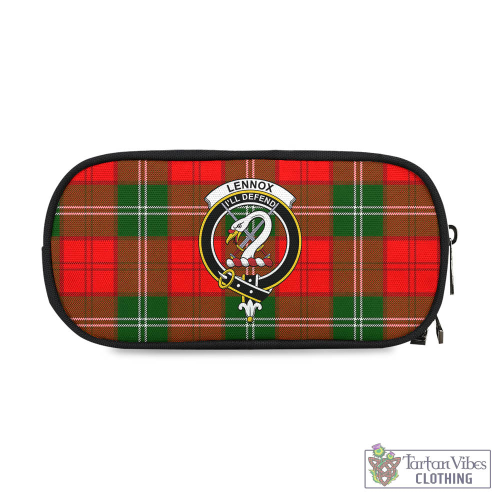 Tartan Vibes Clothing Lennox Modern Tartan Pen and Pencil Case with Family Crest