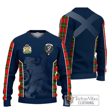 Lennox Modern Tartan Ugly Sweater with Family Crest and Lion Rampant Vibes Sport Style