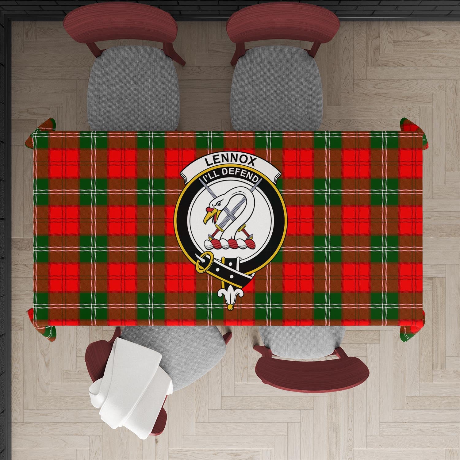 lennox-modern-tatan-tablecloth-with-family-crest