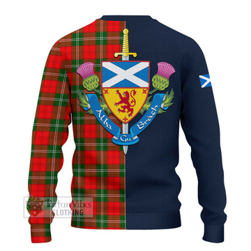 Lennox Modern Tartan Ugly Sweater with Scottish Lion Royal Arm Half Style