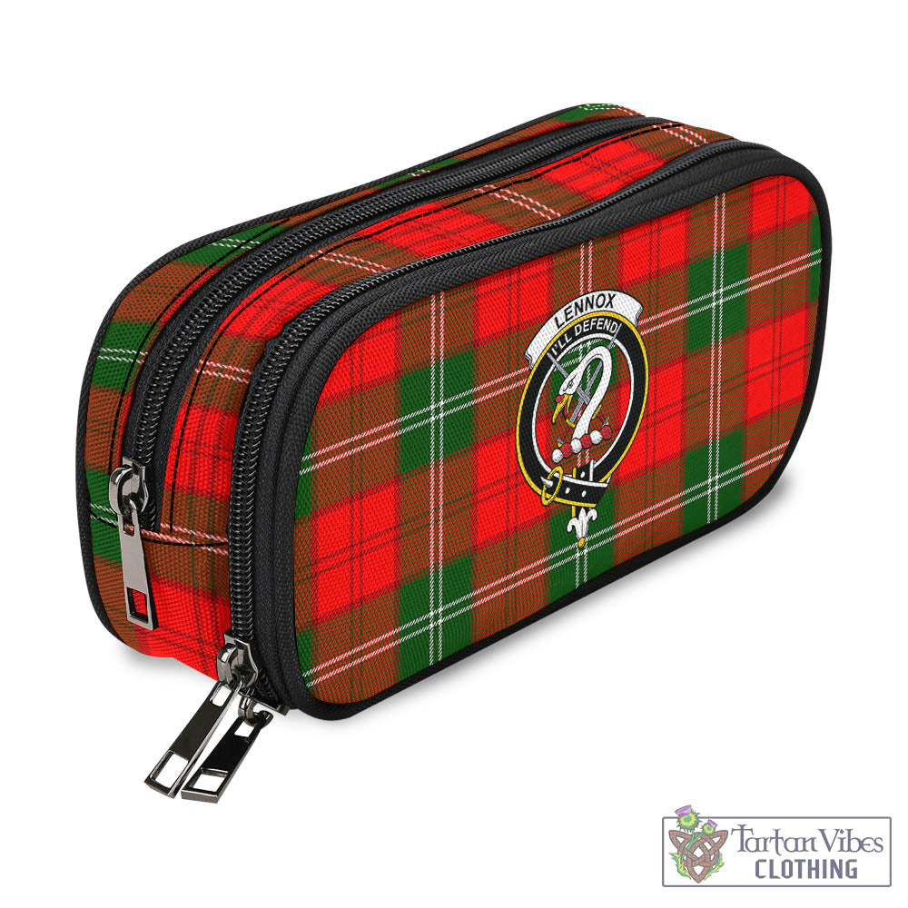 Tartan Vibes Clothing Lennox Modern Tartan Pen and Pencil Case with Family Crest