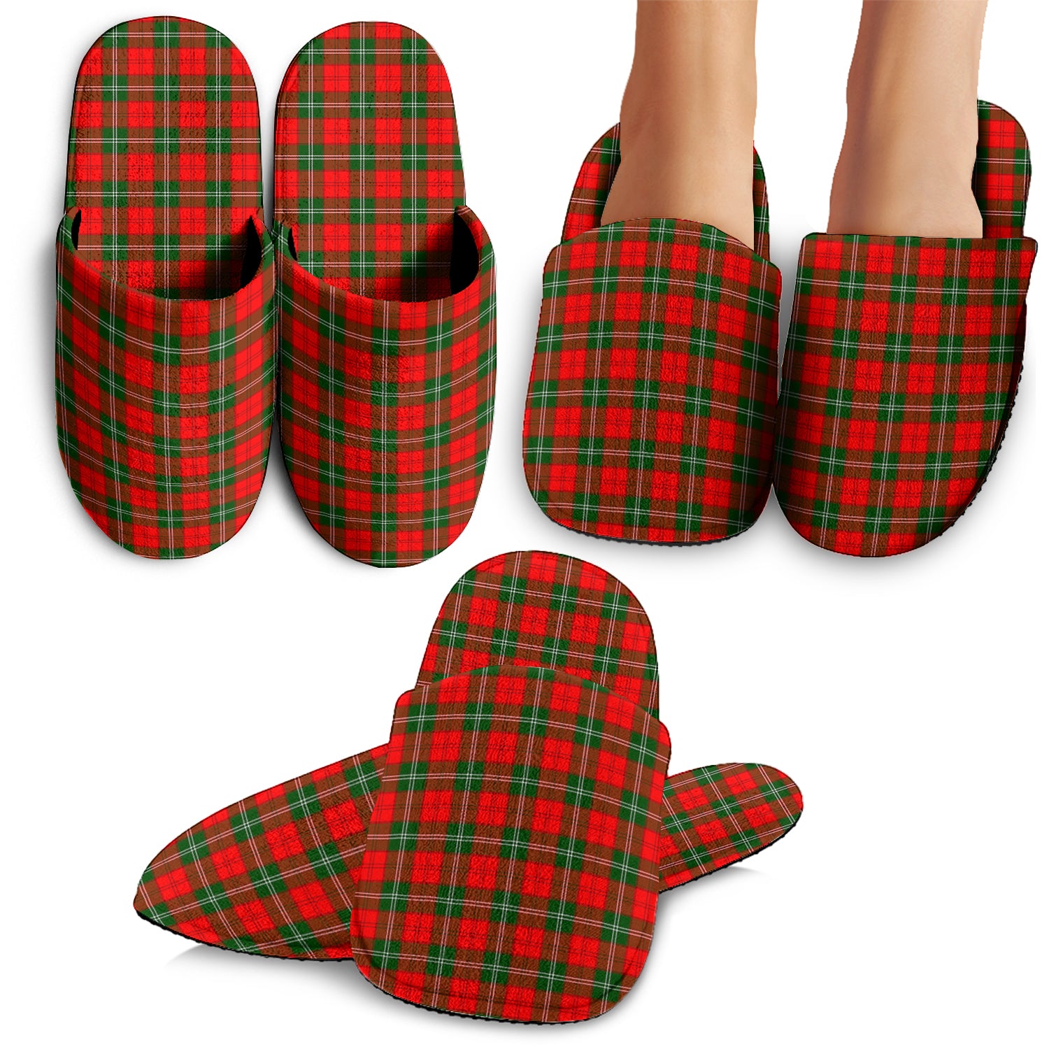 Lennox Modern Tartan Home Slippers - Tartanvibesclothing