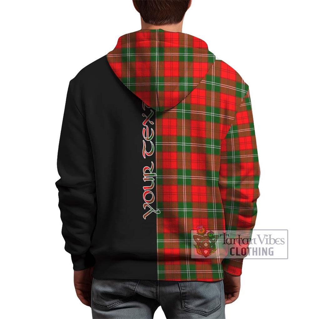 Lennox Modern Tartan Hoodie with Family Crest and Half Of Me Style - Tartanvibesclothing Shop