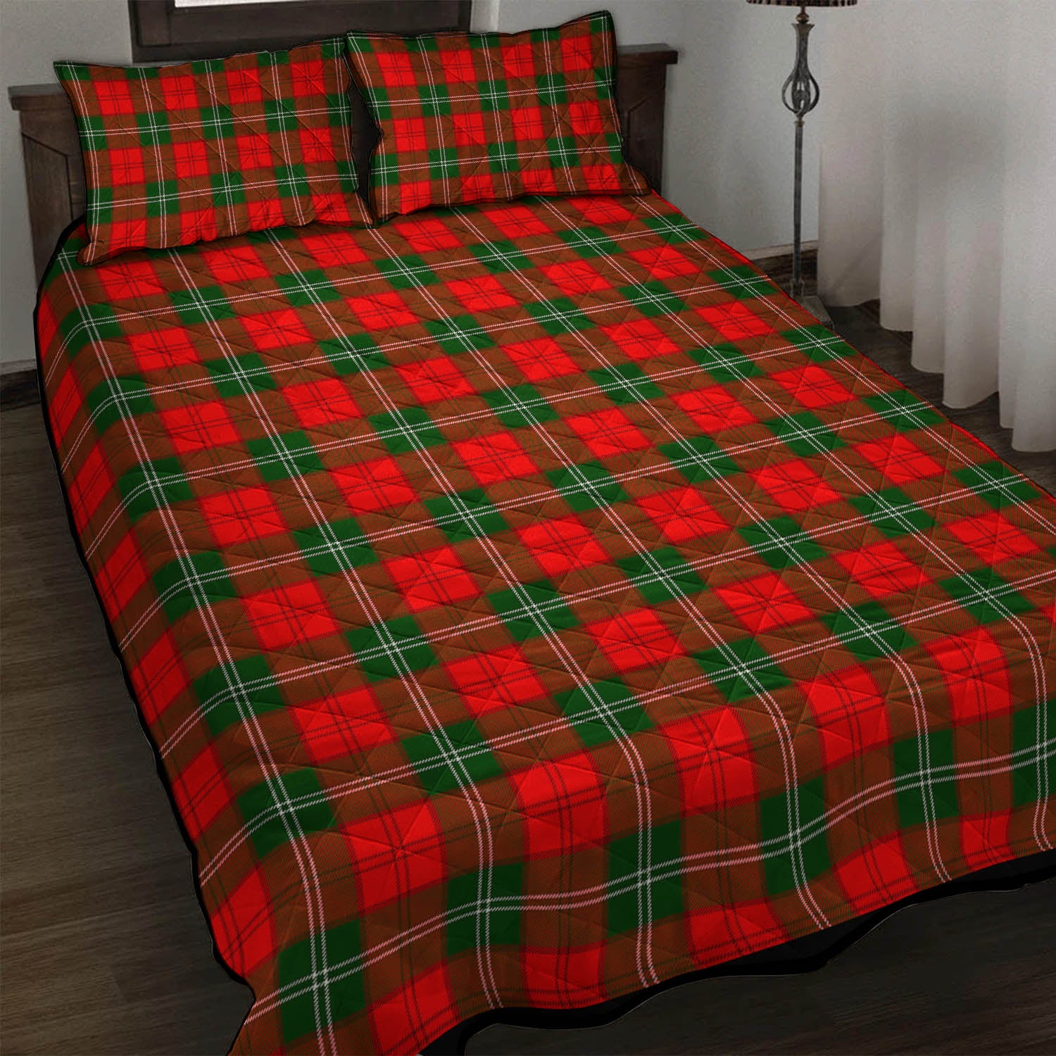 Lennox Modern Tartan Quilt Bed Set - Tartan Vibes Clothing