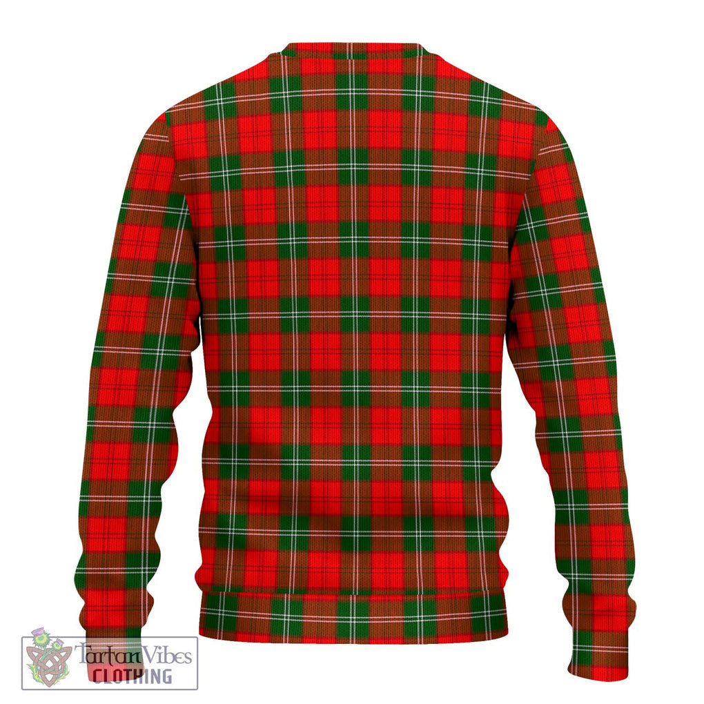 Lennox Modern Tartan Knitted Sweater with Family Crest DNA In Me Style - Tartanvibesclothing Shop