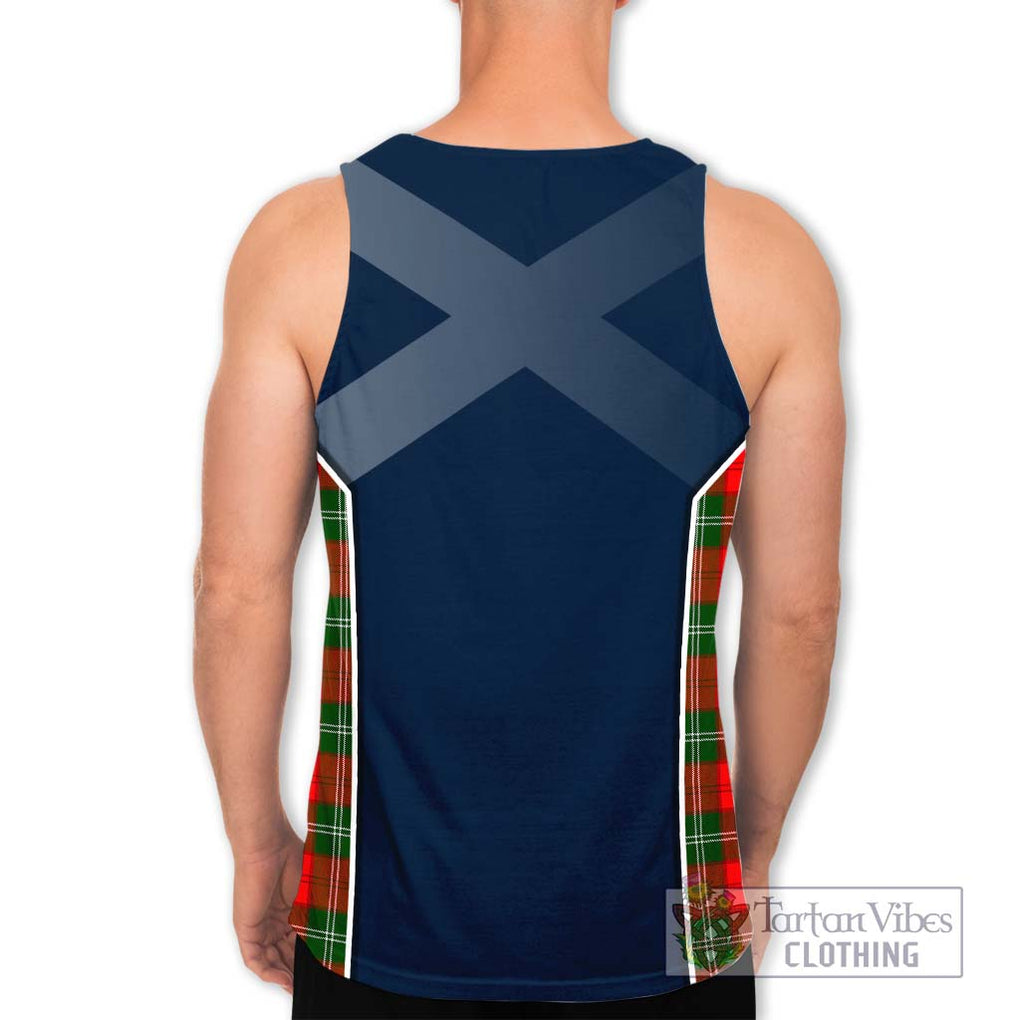 Lennox Modern Tartan Men's Tank Top with Family Crest and Lion Rampant Vibes Sport Style - Tartan Vibes Clothing